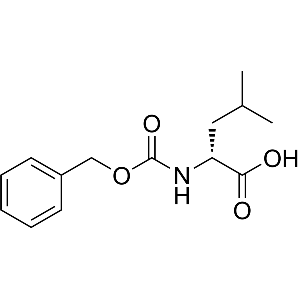 N-Cbz-D-Leucine Structure