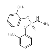 Phosphorohydrazidothioicacid, O,O-bis(2-methylphenyl) ester (9CI) Structure