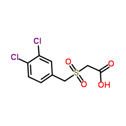 [(3,4-Dichlorobenzyl)sulfonyl]acetic acid Structure