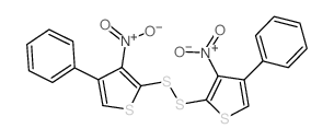 Thiophene,2,2'-dithiobis[3-nitro-4-phenyl- (8CI)结构式