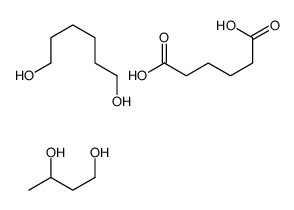 己二酸与1,3-丁二醇和1,6-己二醇的聚合物结构式