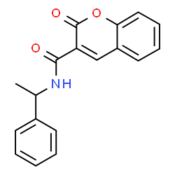 2-Oxo-N-(1-phenylethyl)-2H-chromene-3-carboxamide结构式