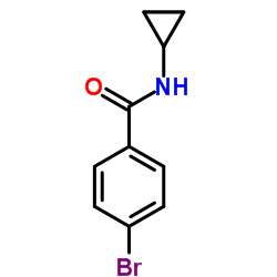 4-溴-n-环丙基苯甲酰胺结构式