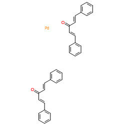 双(二亚芐基丙酮)钯结构式