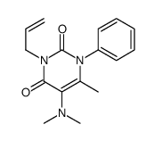5-(dimethylamino)-6-methyl-1-phenyl-3-prop-2-enylpyrimidine-2,4-dione结构式