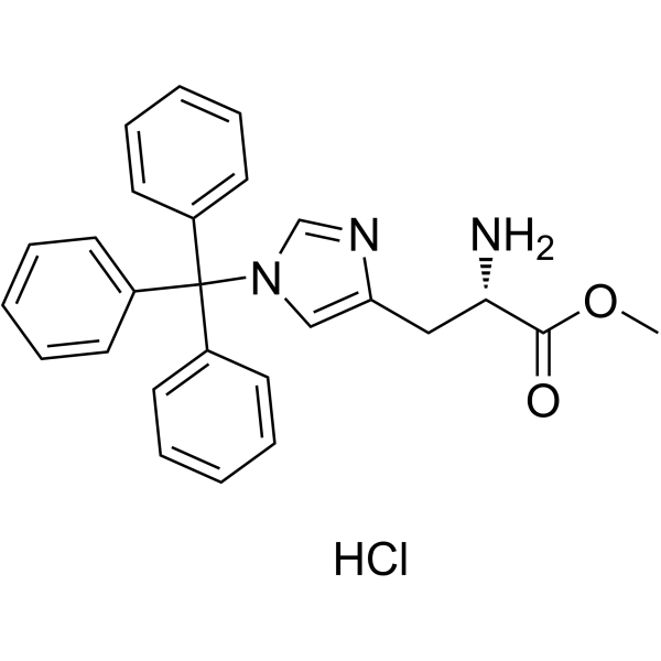 1-(Triphenylmethyl)-L-histidine methyl ester monohydrochloride Structure