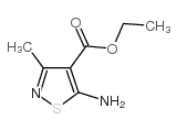 ETHYL 5-AMINO-3-METHYLISOTHIAZOLE-4-CARBOXYLATE Structure