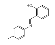 Phenol,2-[[(4-iodophenyl)imino]methyl]-结构式