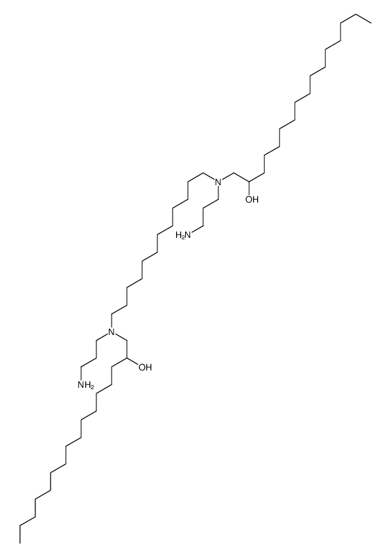 1-[3-aminopropyl-[12-[3-aminopropyl(2-hydroxyhexadecyl)amino]dodecyl]amino]hexadecan-2-ol结构式