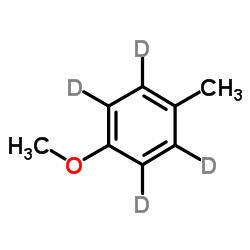 1-Methoxy-4-methyl(2H4)benzene Structure