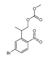 2-(5-bromo-2-nitrophenyl)propyl methyl carbonate结构式