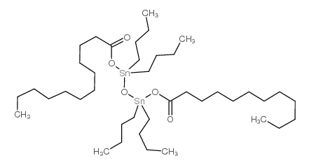 1,1,3,3-tetrabutyl-1,3-bis[(1-oxododecyl)oxy]distannoxane Structure