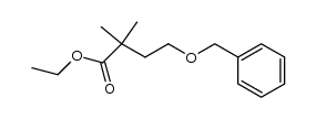 ethyl 4-(benzyloxy)-2,2-dimethylbutanoate结构式