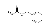 2-Butenoic acid, 2-Methyl-, phenylmethyl ester, (2Z)- Structure