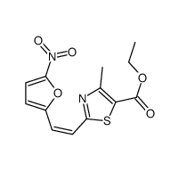 ethyl 4-methyl-2-[(E)-2-(5-nitrofuran-2-yl)ethenyl]-1,3-thiazole-5-carboxylate结构式