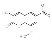8-methoxy-3-methyl-6-nitro-chromen-2-one结构式