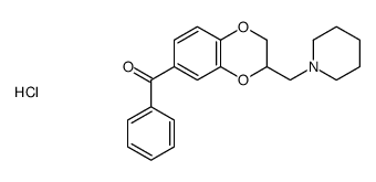 phenyl-[3-(piperidin-1-ium-1-ylmethyl)-2,3-dihydro-1,4-benzodioxin-6-yl]methanone,chloride Structure