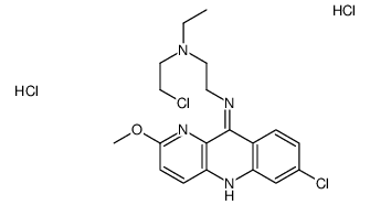 N'-(2-chloroethyl)-N-(7-chloro-2-methoxybenzo[b][1,5]naphthyridin-10-yl)-N'-ethylethane-1,2-diamine,dihydrochloride结构式