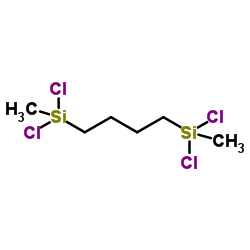 双(甲基二氯硅基)丁烷结构式