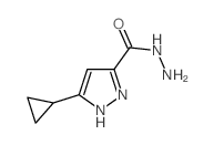 3-环丙基-1H-吡唑-5-甲酰肼结构式