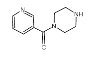 1-(吡啶-3-基羰基)哌嗪结构式