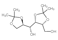 D-Mannitol,1,2:4,5-bis-O-(1-methylethylidene)- Structure
