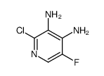 2-Chloro-5-fluoropyridine-3,4-diamine Structure