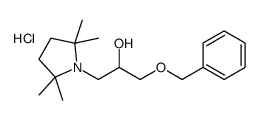 1-phenylmethoxy-3-(2,2,5,5-tetramethylpyrrolidin-1-yl)propan-2-ol,hydrochloride结构式