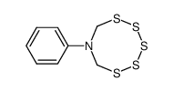 7-phenyl-1,2,3,4,5,7-pentathiazocane Structure