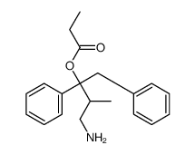 (4-amino-3-methyl-1,2-diphenylbutan-2-yl) propanoate Structure
