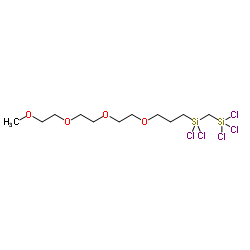 1,1,1,3,3-Pentachloro-7,10,13,16-tetraoxa-1,3-disilaheptadecane结构式