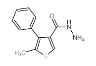 5-甲基-4-苯基噻吩-3-碳酰肼结构式