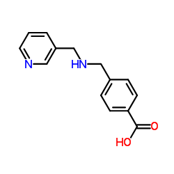 4-{[(3-Pyridinylmethyl)amino]methyl}benzoic acid Structure