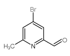 4-溴-6-甲基吡啶-2-醛结构式