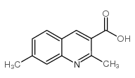 2,7-二甲基喹啉-3-羧酸结构式
