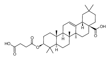 3-(3-carboxypropanoyloxy)-oleanolic acid Structure