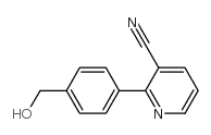 2-[4-(hydroxymethyl)phenyl]pyridine-3-carbonitrile Structure