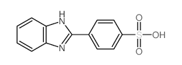 4-(1H-benzoimidazol-2-yl)benzenesulfonic acid Structure