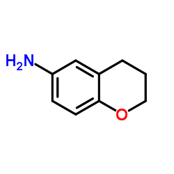 3,4-二氢-2h-1-苯并吡喃-6-胺结构式