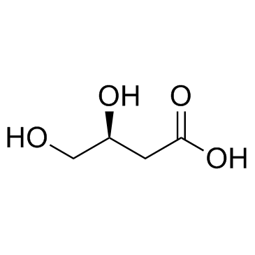 (S)-3,4-二羟基丁酸 锂盐 水合物结构式