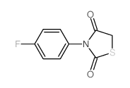 2,4-Thiazolidinedione,3-(4-fluorophenyl)-结构式