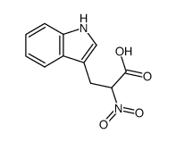 α-Nitro-β-(3-indolyl)propionsaeure Structure