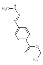Benzoic acid,4-(3-methyl-2-triazen-1-yl)-, ethyl ester结构式