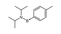 [di(propan-2-yl)amino]-(4-methylphenyl)boron结构式