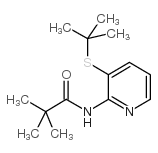 N-(3-(叔丁硫基)吡啶-2-基)新戊酰胺结构式