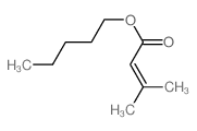 2-Butenoic acid,3-methyl-, pentyl ester Structure