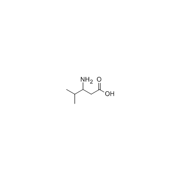 3-氨基-4-甲基戊酸结构式
