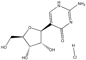 2-Amino-5-beta-D-ribofuranosyl-4(1H)-pyrimidinone hydrochloride Structure