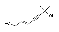 6-methyl-hept-2-en-4-yne-1,6-diol结构式