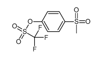 (4-methylsulfonylphenyl) trifluoromethanesulfonate结构式